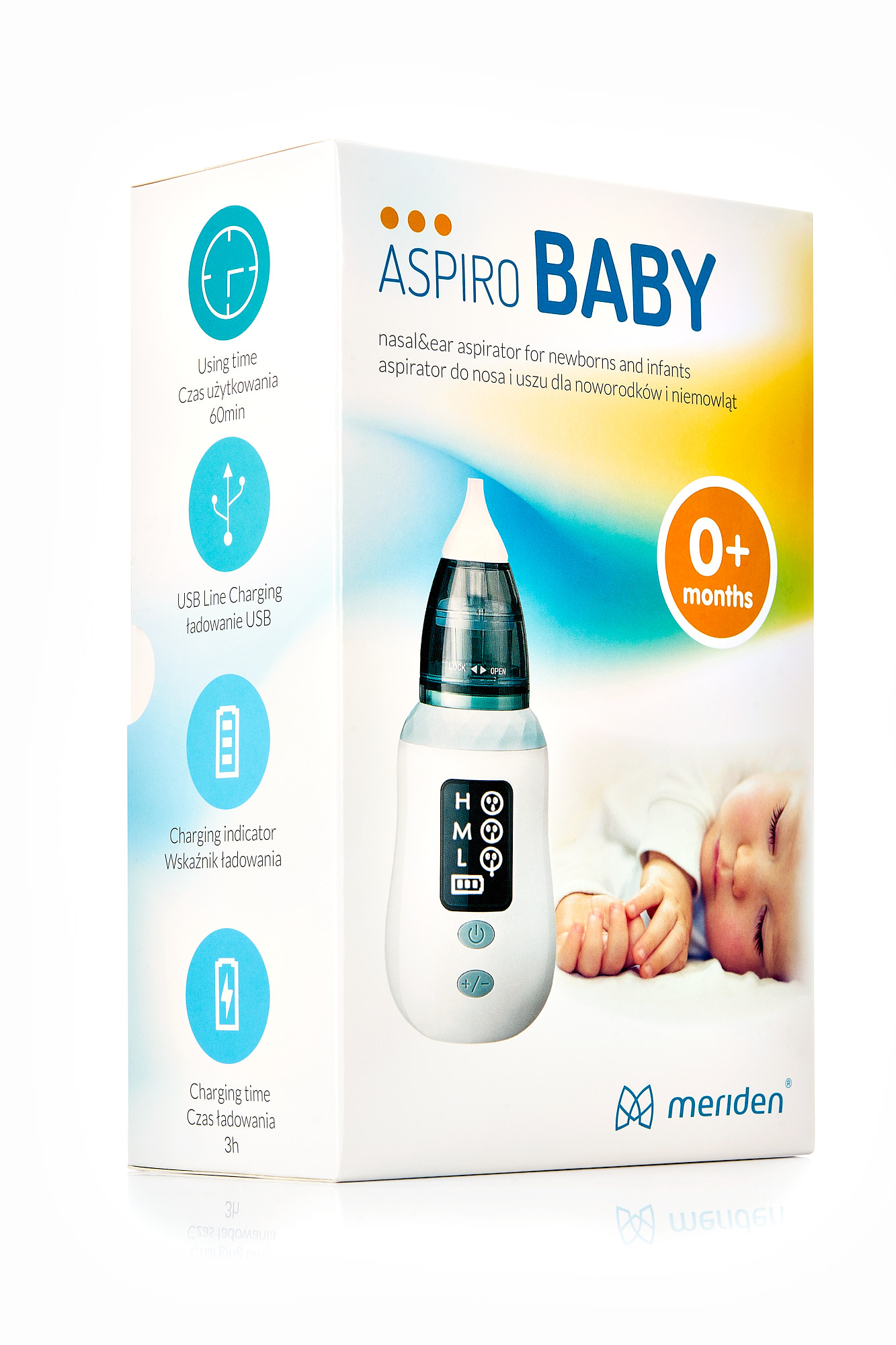 ASPIRATOR ASPIRO Baby Katarek 3w1 do nosa i uszu