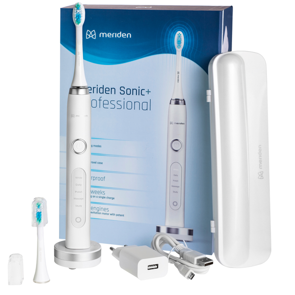 MERIDEN SONIC + PROFESSIONAL WHITE - szczoteczka soniczna