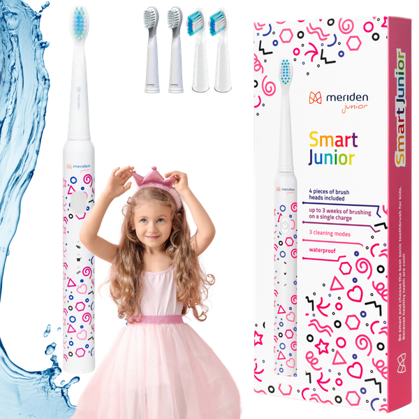 MERIDEN Smart Junior Pink - szczoteczka soniczna dla dziecka